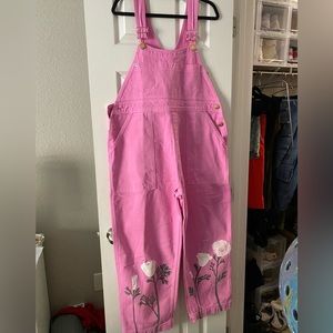 Big Bud Press Overalls! Hand painted!